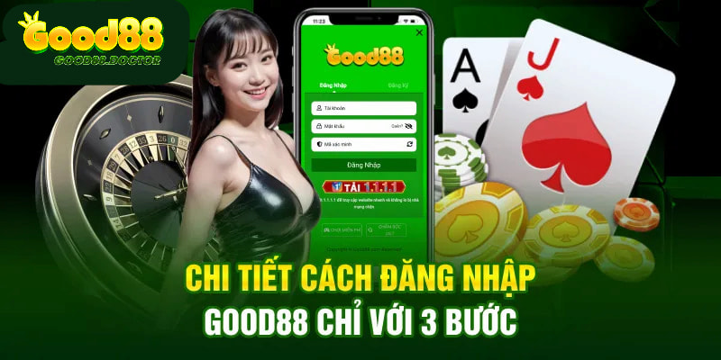 Người chơi có thể đăng nhập GOOD88 thông qua nhiều hình thức