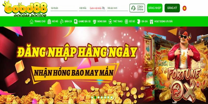 Đăng Nhập Mỗi Ngày Nhận Thưởng Liền Tay Tại GOOD88